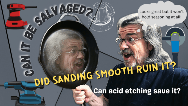 Sanding cast iron
