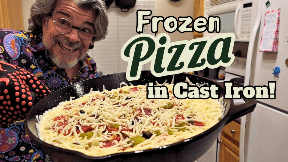 Frozen Pizza in Cast Iron