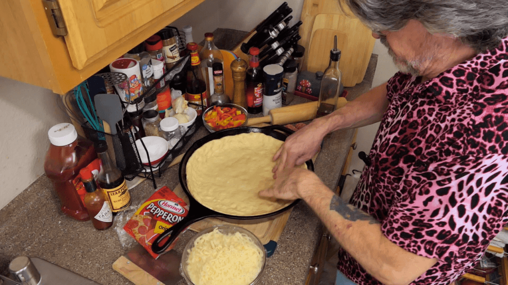 homemade pan pizza